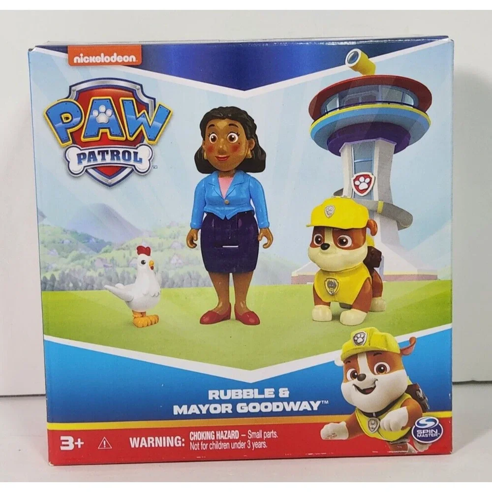 Paw Patrol Rubble Mayor Goodway Chickaletta Chicken Figures Dog Pup Rescue